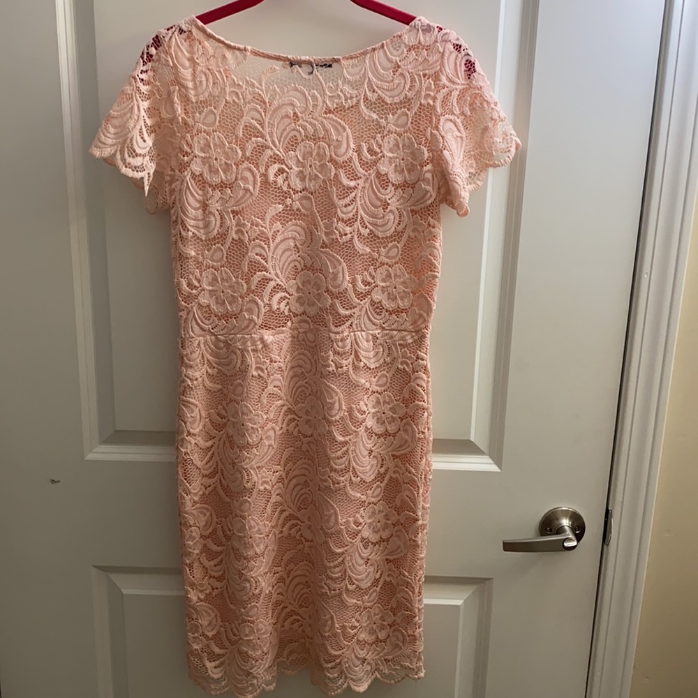 Lace dress with sleeves size L - Picture 2 of 2